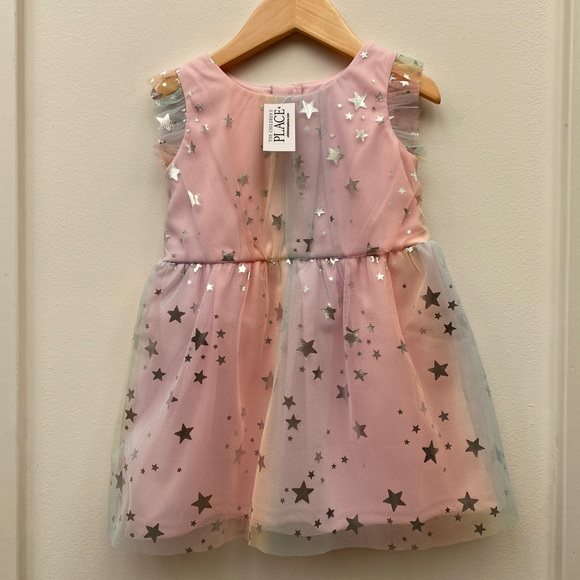 THE CHILDREN'S PLACE Star Tulle Party Toddler Girl Dress - Picture 9 of 11